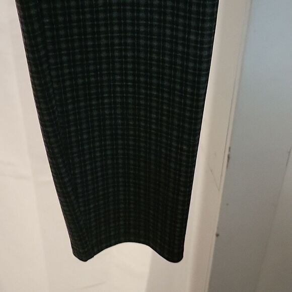 * HALSTON small plaid stretch pants - Picture 3 of 13